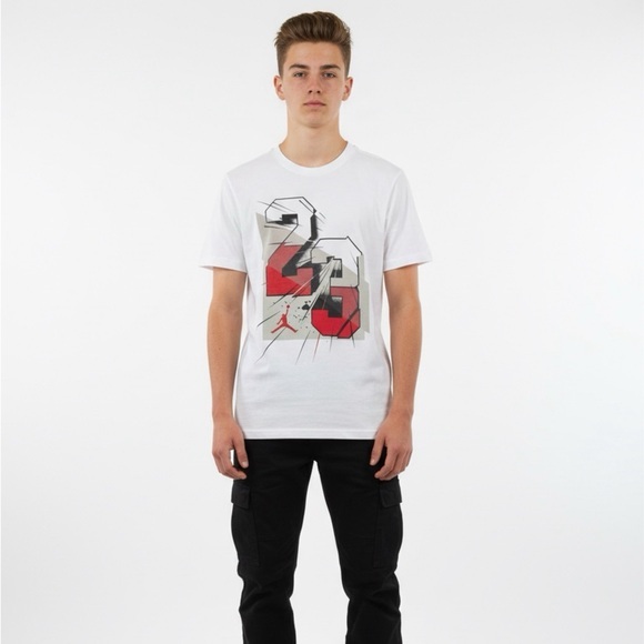 Jordan Other - Jordan White Tee with Red and Black #23 Graphic. Boy’s Youth Size Large (12-13).